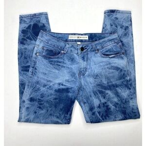 ASHLEY MASON‎ Blue Tye Dye Skinny  Denim Jeans size 7